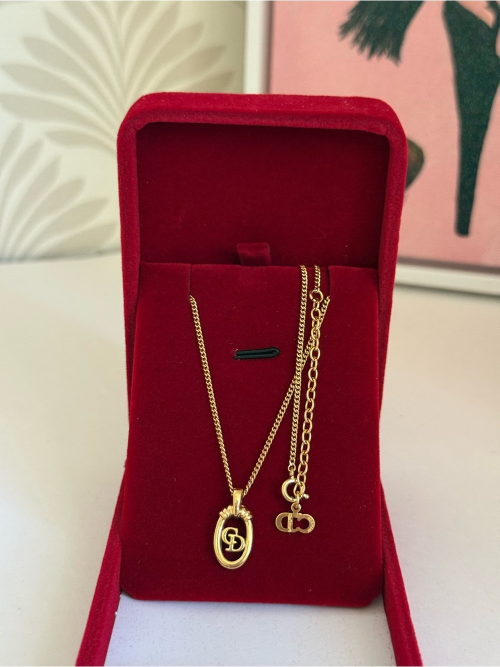 CHRISTIAN DIOR CD Pendant Necklace 💫 - Picture 4 of 10